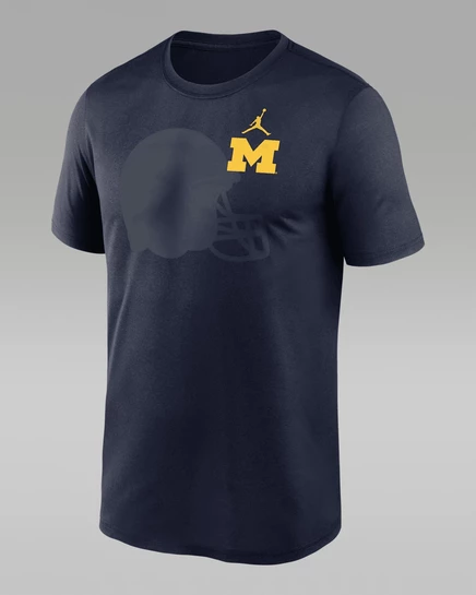 Мужская футболка Jordan Michigan Legend Dri-FIT, темно-синяя