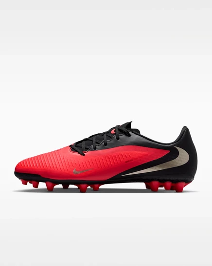 Бутсы Nike Phantom 6 Low Academy AG, малиново-черные
