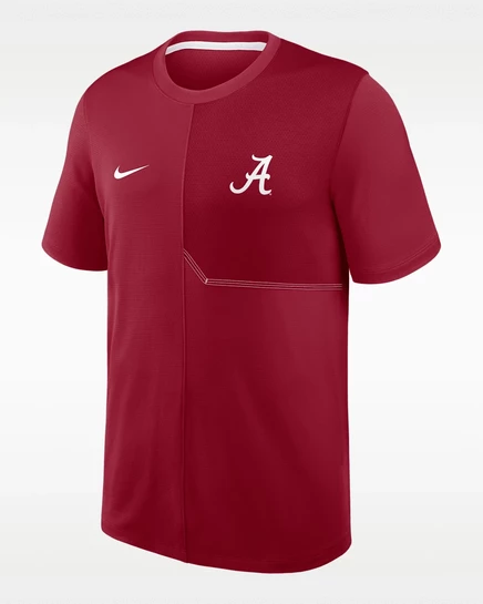 Мужская кофта Nike Alabama Sideline Coach, малиновая/белая