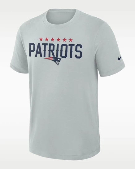 Мужская футболка Nike Patriots Rivalries Dri-FIT, серебристая
