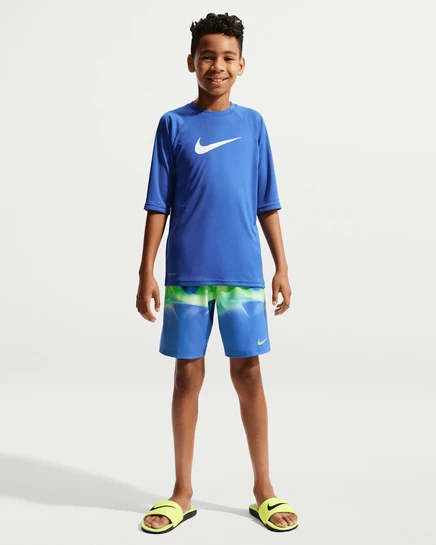 Детские плавательные шорты Nike Swim Breaker 7″ для мальчиков, голубые