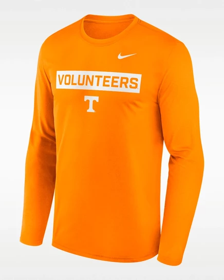 Мужская футболка Nike Tennessee Primetime Legend 2-Hit Dri-FIT, оранжевая