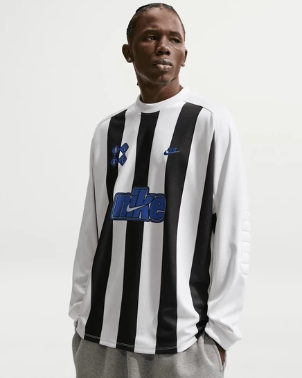 Мужской вратарский топ Nike Sportswear, черно-белый/синий