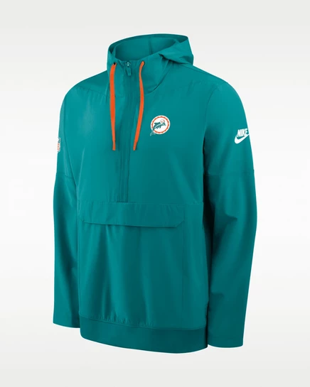 Мужской анорак Nike Dolphins Alt, бирюзовый/оранжевый