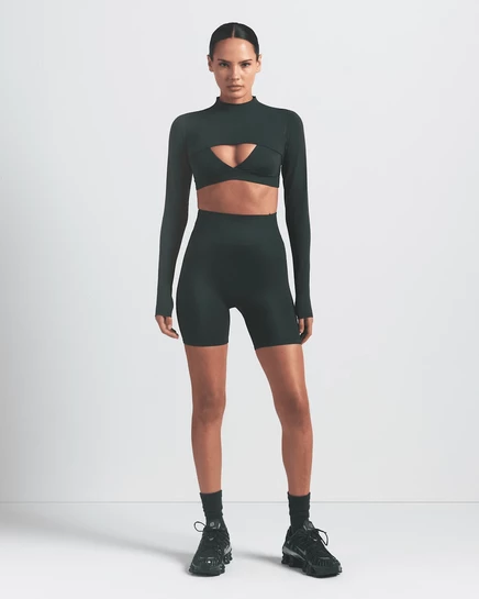 Женские велосипедки NikeSKIMS Shine, темно-бирюзовые