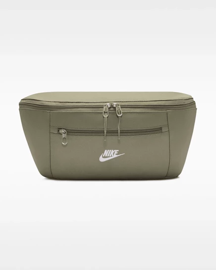 Унисекс поясная сумка Nike Heritage 8 л, светло-оливковая/белая