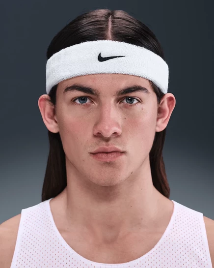 Унисекс повязка на голову Nike Swoosh Classic, белая
