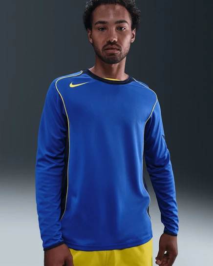 Мужской футбольный лонгслив Nike Total 90 Dri-FIT, сине-голубой