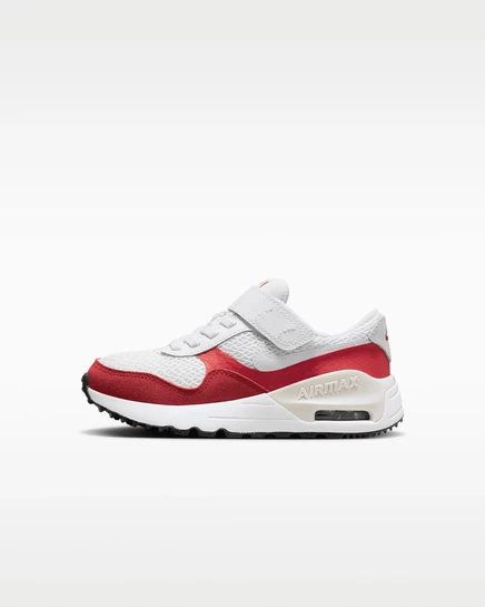 Детские кроссовки Nike Air Max SYSTM, бело-красные