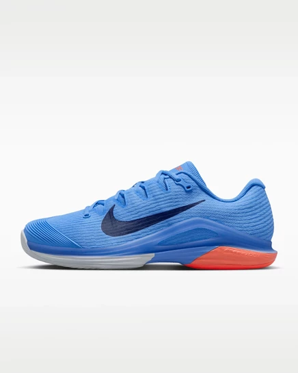 Мужские теннисные кроссовки Nike Vapor 12, голубой/коралловый/темно-синий