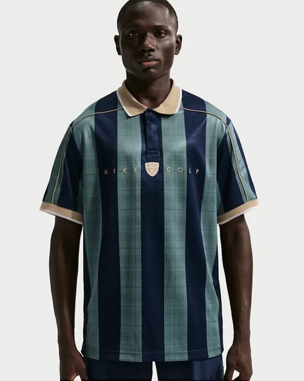Мужское поло Nike Fairway Fresh Dri-FIT, серо-бежевое