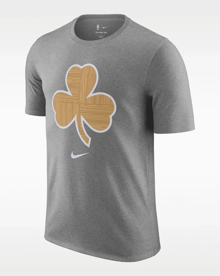 Мужская футболка Nike Boston Celtics City Edition, тёмно-серый меланж