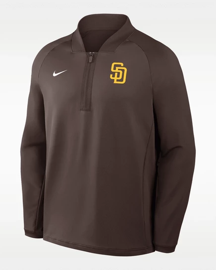 Мужской лонгслив Nike San Diego Padres Dri-FIT, коричневый