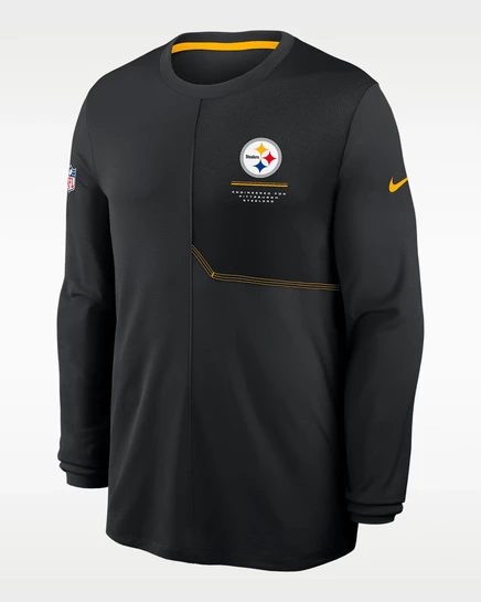 Мужской лонгслив Nike Pittsburgh Steelers, черно-золотой