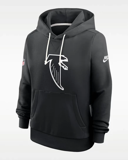 Женская худи Nike Dri-FIT Atlanta Falcons Alt Pack, черная