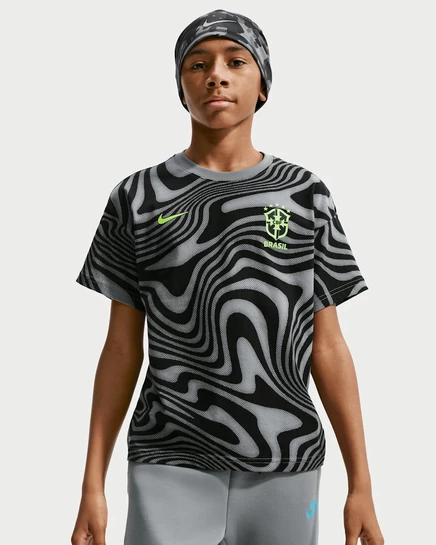 Детская футбольная футболка Nike Brazil, тёмно-стальной