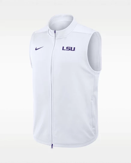 Мужской жилет Nike LSU Primetime Therma-FIT, белый