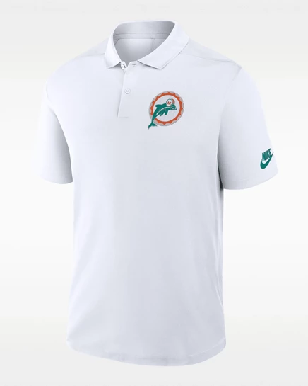 Мужское поло Nike Rewind Victory Dri‑FIT Miami Dolphins, белое