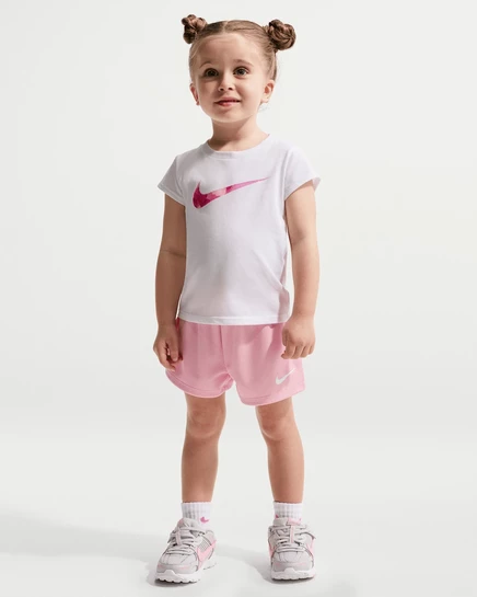 Комплект для девочек Nike Move With Nature 2 предмета, светло-розовый
