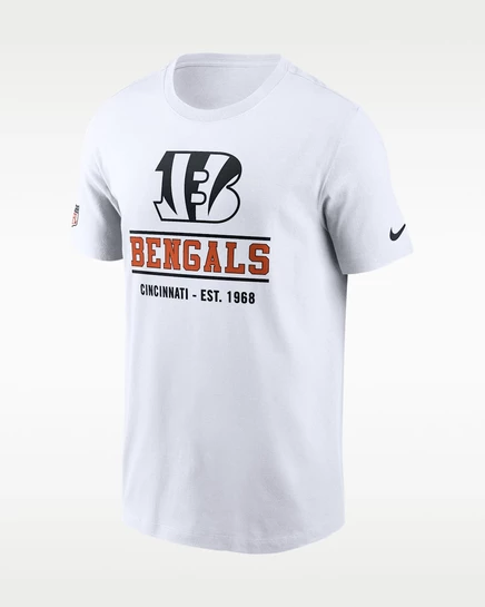 Мужской лонгслив Nike Cincinnati Bengals Dri-FIT, белый