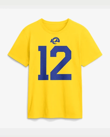 Мужская футболка Nike NFL Rams Puka Nacua, золотистая