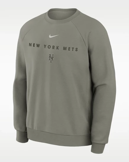 Мужской пуловер Nike New York Mets Primary Dri-FIT, серый