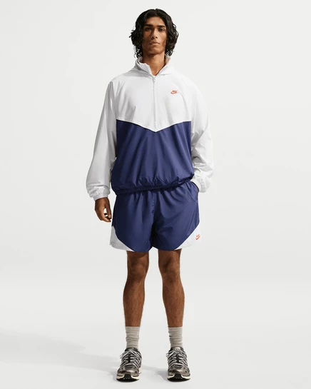 Мужские шорты Nike Windrunner, синие/белые/малиновые