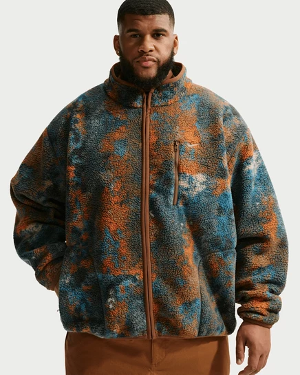 Мужская утеплённая куртка Nike Sportswear Club, парашютно-бежевая/оранжевая/слоновая кость