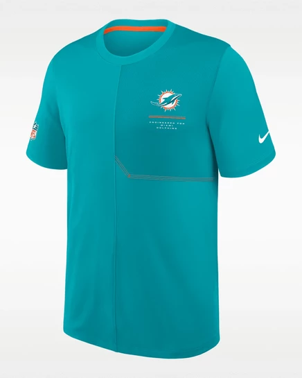 Мужская кофта Nike Miami Dolphins Dri-FIT, зелёная/оранжевая