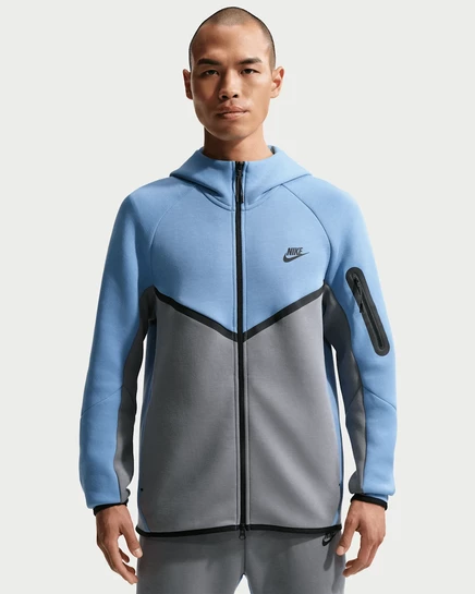 Мужская куртка Nike Tech Windrunner, синий/серый/черный
