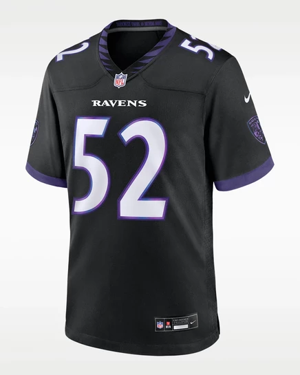 Мужское джерси Nike Ray Lewis Baltimore Ravens, черное