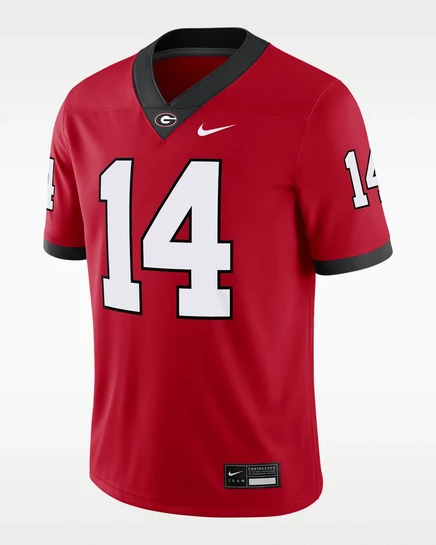 Мужское джерси Nike Gunner Stockton Georgia Dri-FIT, красное