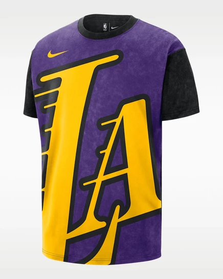 Мужская футболка Nike Lakers Max90, фиолетово-черная