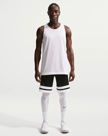 Мужские баскетбольные шорты Nike Dri-FIT 10″ Game Classic, черно-белые