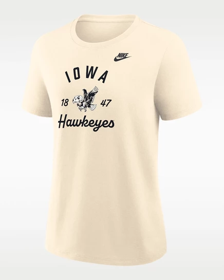 Женская футболка Nike Iowa Legacy Team Name, натуральная