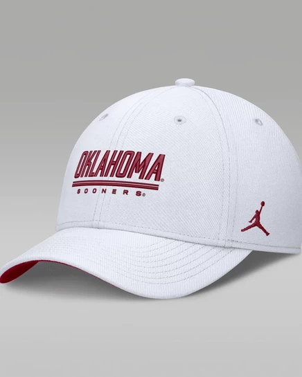 Унисекс кепка Jordan Oklahoma, белая/малиновая