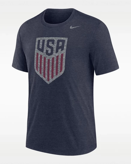 Мужская футболка Nike USA Soccer, темно-синяя