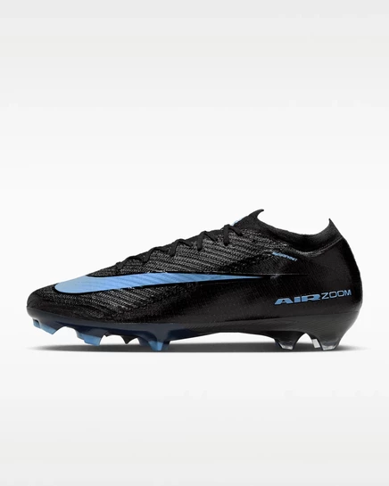 Унисекс бутсы Nike Mercurial Vapor 16 Elite для твердого грунта, черно-голубые