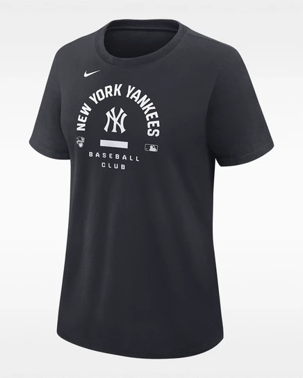 Женская футболка Nike New York Yankees, темно-синяя
