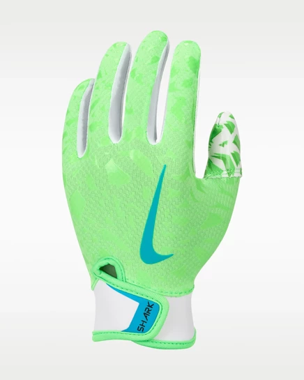 Детские перчатки Nike Shark 2.0, зелёно-бело-синие