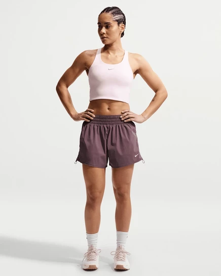Женские шорты Nike One, 13 см, телесные/белые