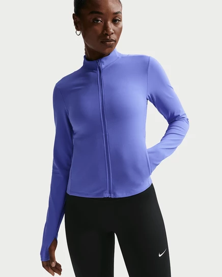 Женская куртка на молнии Nike Zenvy Dri-FIT, сапфировая/белая