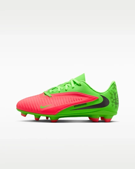 Детские бутсы Nike Phantom 6 Club, розовые/зеленые/черные