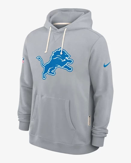 Мужская худи Nike Detroit Lions Initial Home Sideline Dri-FIT, серая