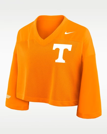 Женский кроп-топ Nike Tennessee Jersey с Dri-FIT, оранжевый
