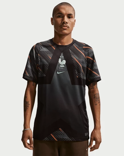 Мужская игровая футболка Nike FFF 2026 Stadium Home, черная