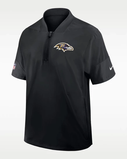 Мужская куртка Nike Baltimore Ravens 1/2-zip, черная