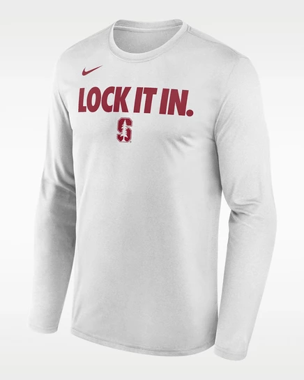 Мужская футболка Nike Stanford 2026 On-Court Dri-FIT, белая