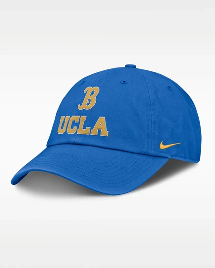 Мужская регулируемая бейсболка Nike UCLA Sideline Club, королевский синий