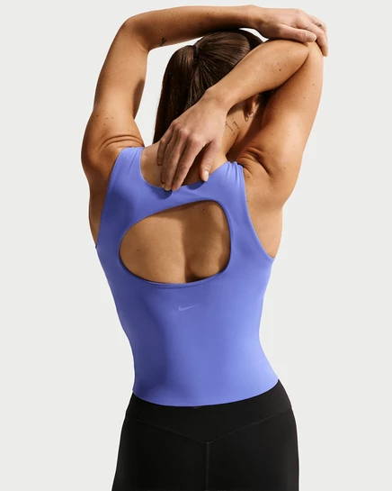 Женская майка Nike Zenvy Dri-FIT, сапфировая/белая